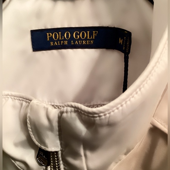 NWT Polo Golf Ralph Lauren Cream Outdoor Lightweight Casual Windbreaker vest M - Picture 3 of 3